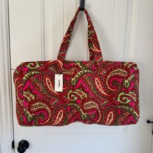 Vera Bradley Large Travel Duffel in Capri Pink